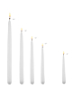 White & Ivory Taper Candles