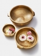 7 ½in Antiqued Brass Handi Bowl