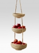 handmade hanging natural raffia fruit vegetable basket