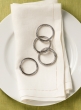 Nickel Cuff Napkin Ring, Set of 4
