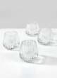 Clear Onion Optic Glass Candleholder, Set of 4