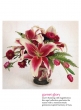 garnet glory lily tulip aster spring easter floral arrangement