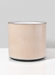 7 ¼in Rose Beige Linen Ceramic Cylinder Vase