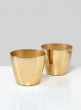 6 ½in Gold Elegance Cachepot, Set of 2