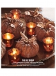 the gilt group mercury glass votives with pumpkins