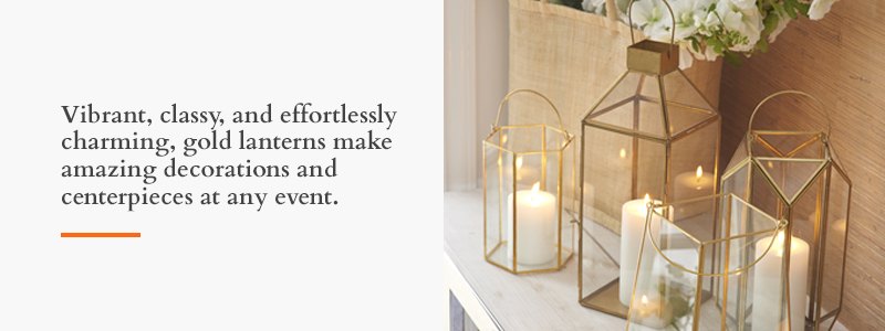 Buy Wholesale Gold Lanterns to Elevate Your Event