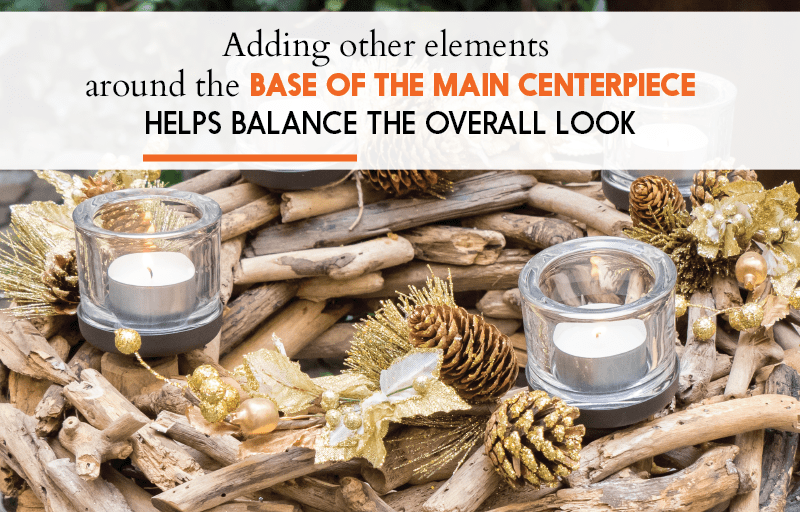 Elements for Christmas Centerpieces